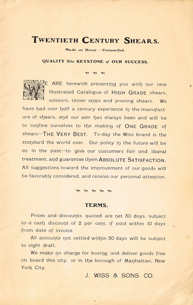 1901 Catalog: Page 1