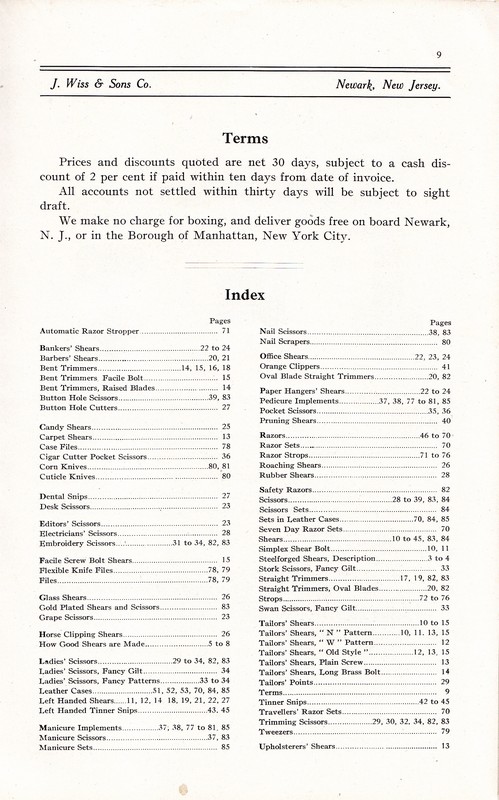 1912 Catalog: Page 9