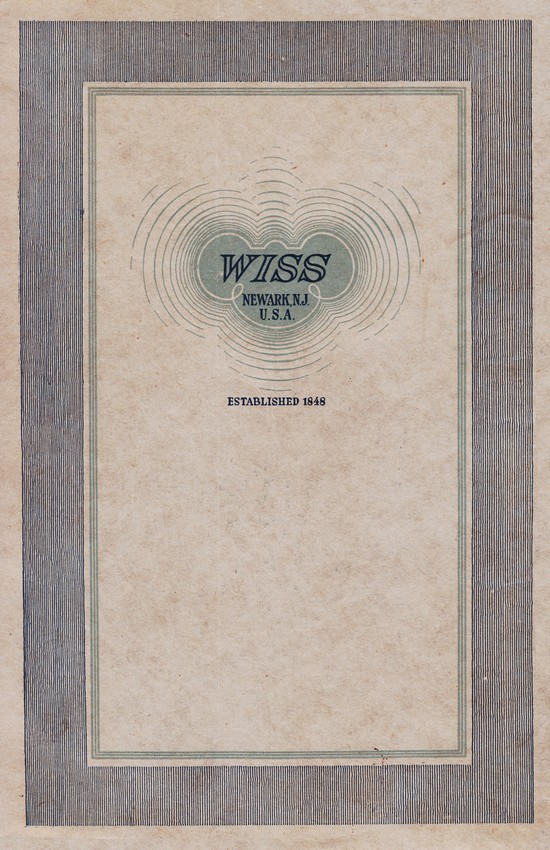 1919 Catalog: Back