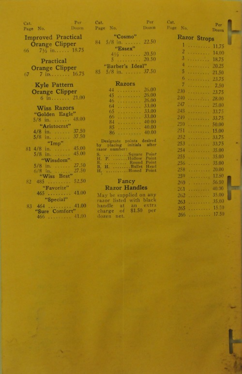Price-Sheet-No-C123-4