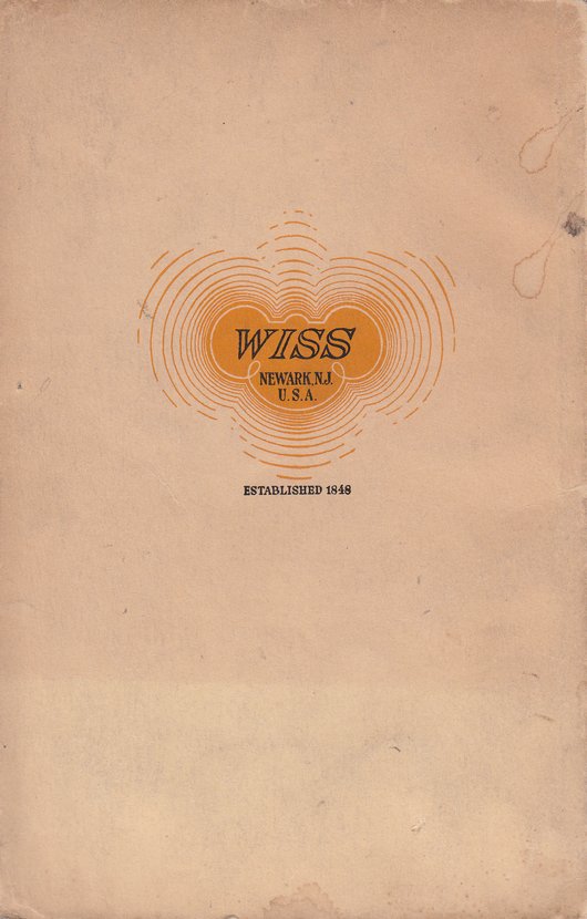 1934 Catalog: Back