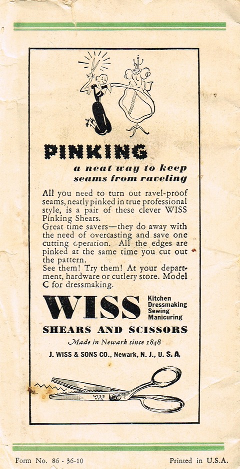 The Story of - - GOOD SHEARS and SCISSORS: Back