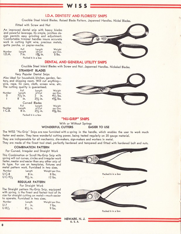 "High-Power" Tinners' Snips 1941: Page 8
