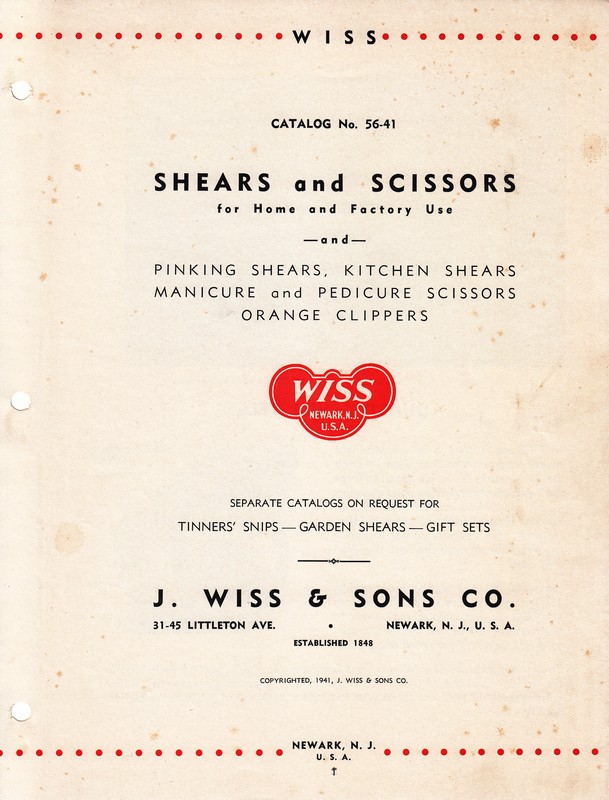 1941 Catalog: Page 1