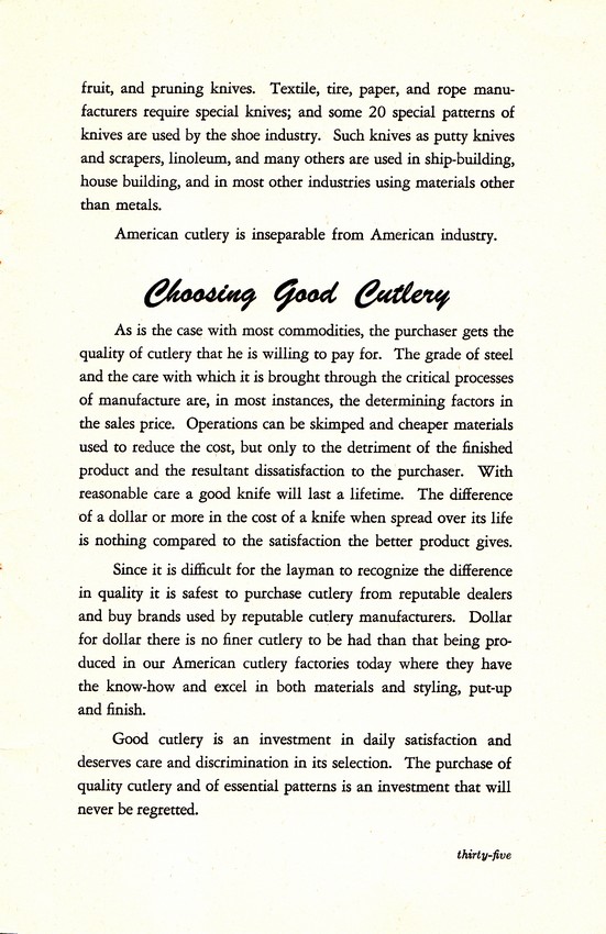 The Cutlery Story: From Stone Age to Steel Age: Page 35