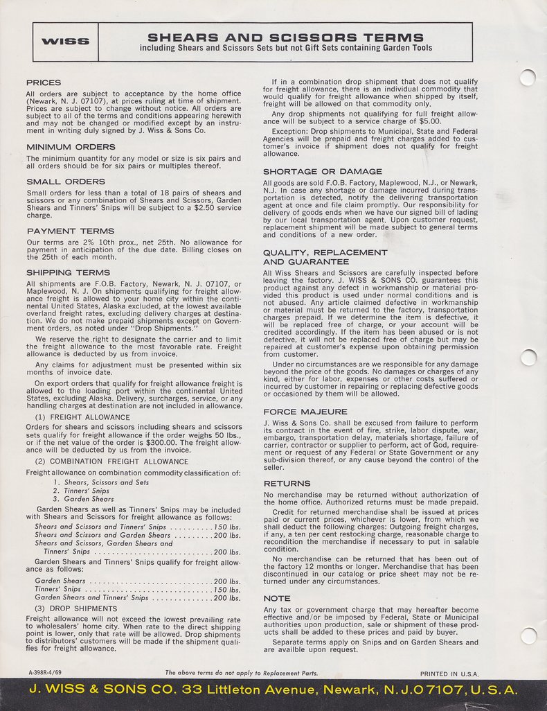 1969 Catalog: Page 16