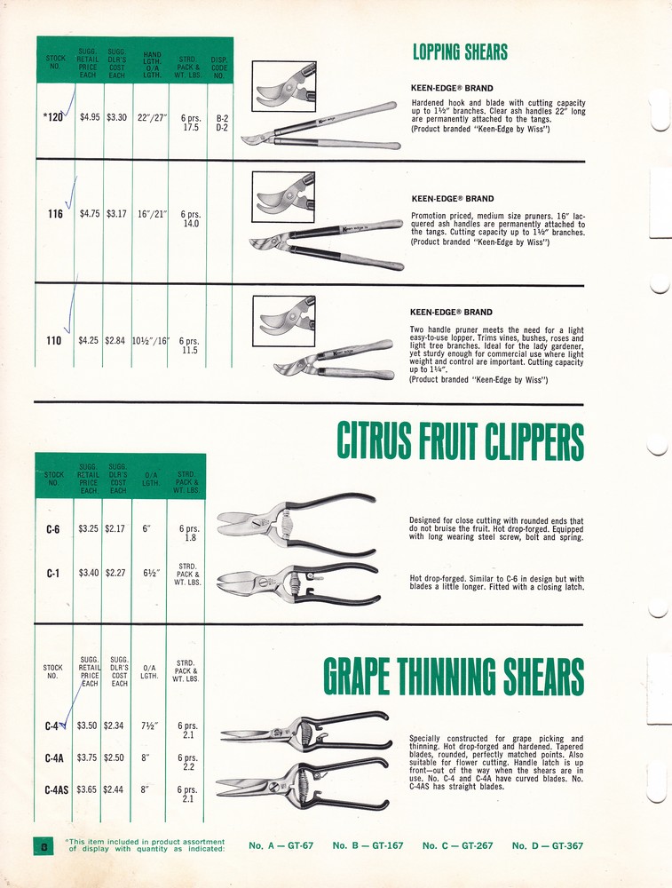 Garden Shears Catalog 1966: Page 8