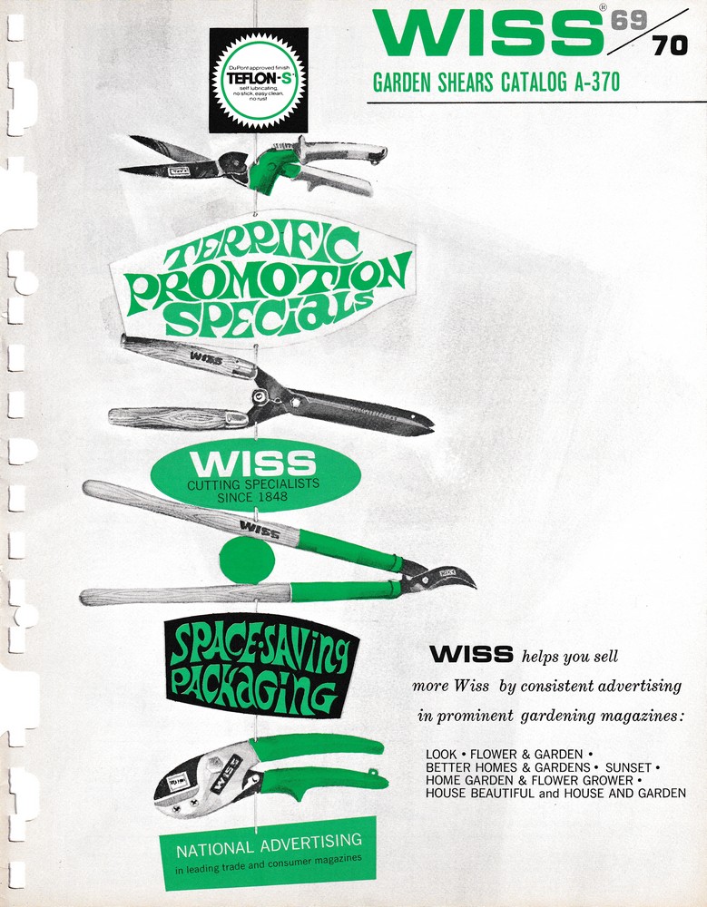 Garden Shears Catalog 1969: Page 1