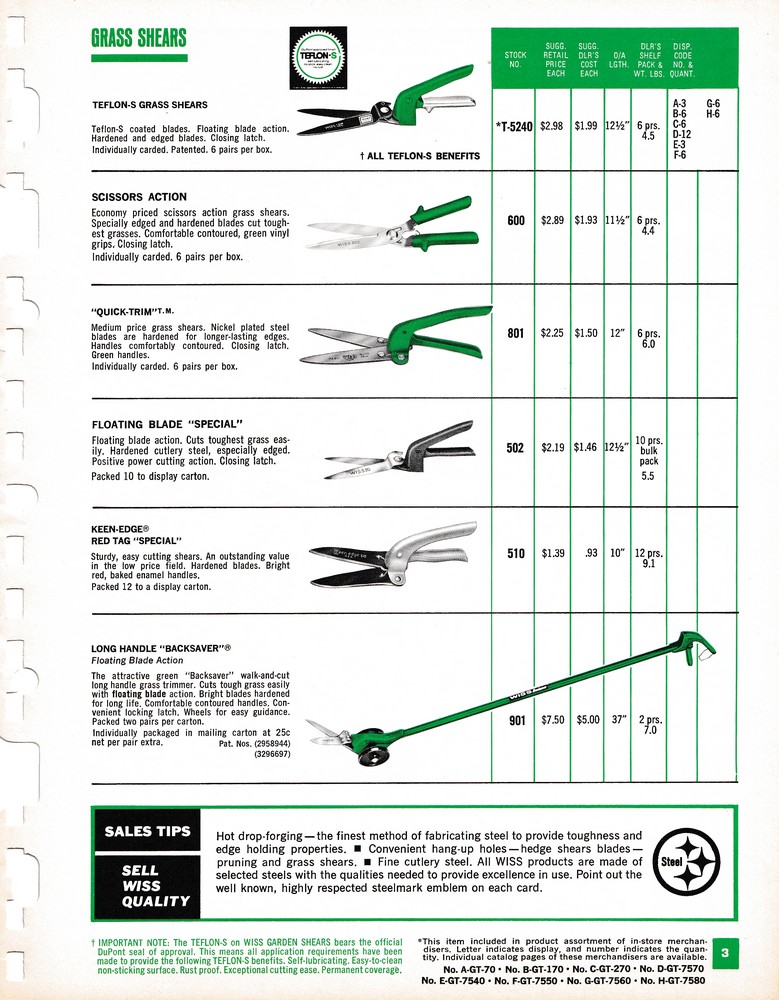 Garden Shears Catalog 1969: Page 3