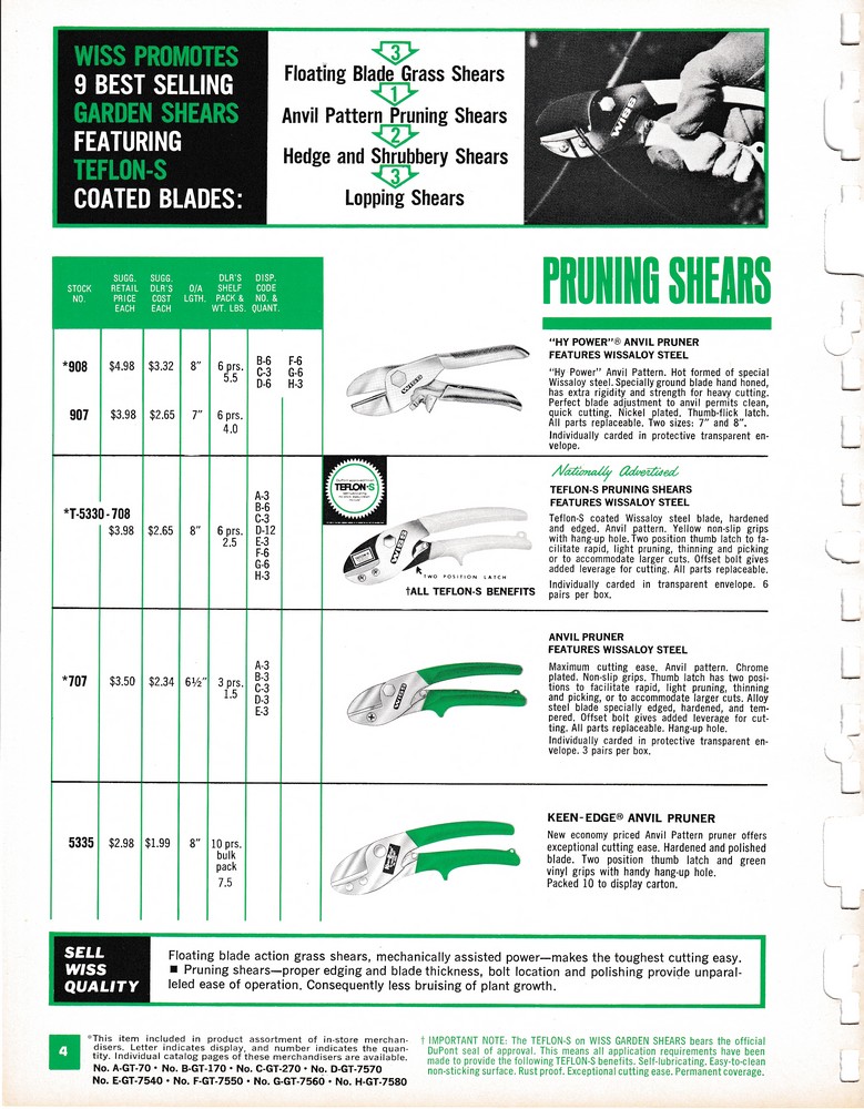 Garden Shears Catalog 1969: Page 4