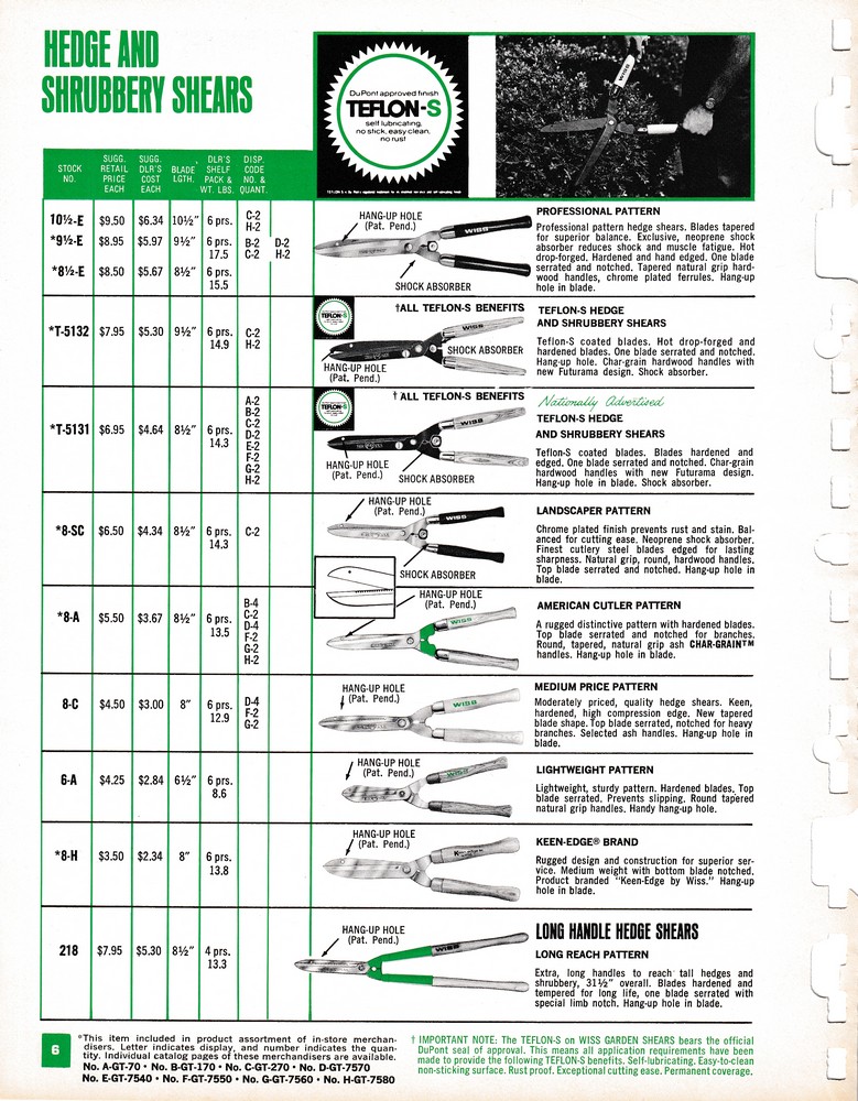 Garden Shears Catalog 1969: Page 6