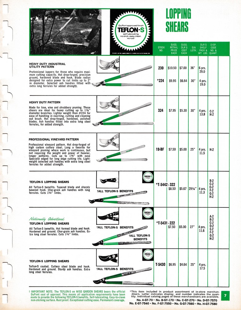 Garden Shears Catalog 1969: Page 7