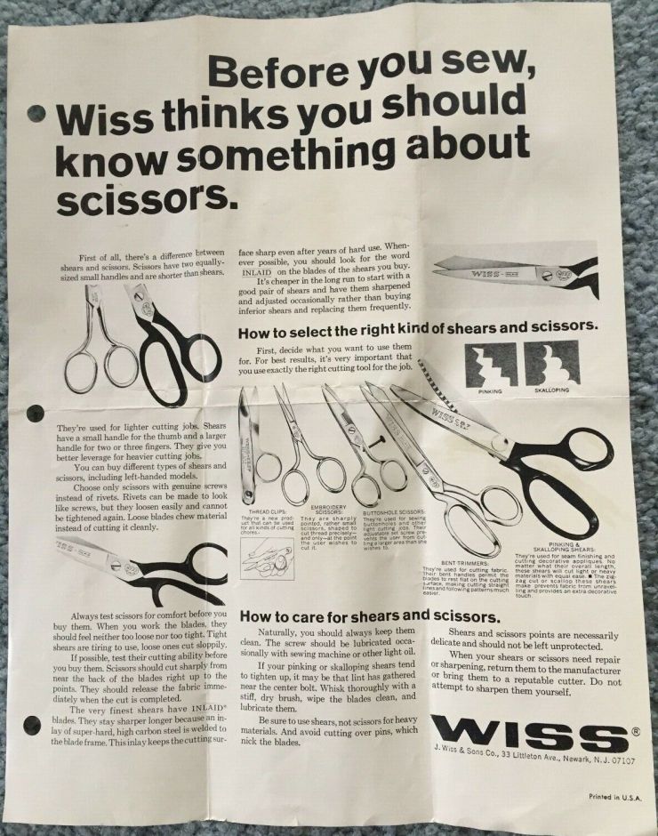 Before you sew
