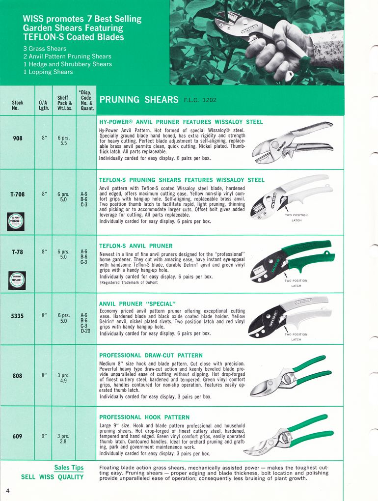 Garden Shears Catalog 1974: Page 4