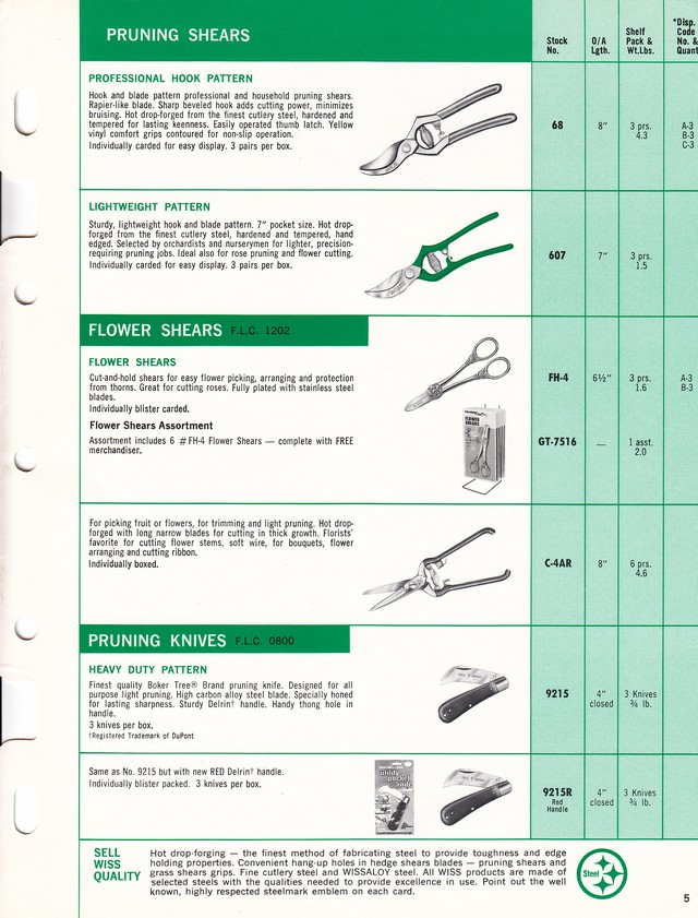 Garden Shears Catalog 1975: Page 5