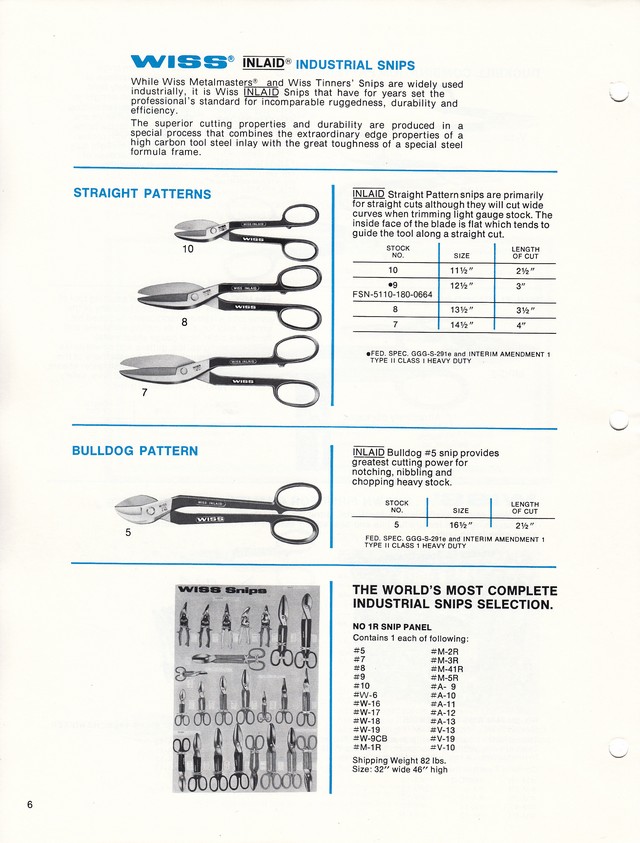 Snips Catalog 1974: Page 6