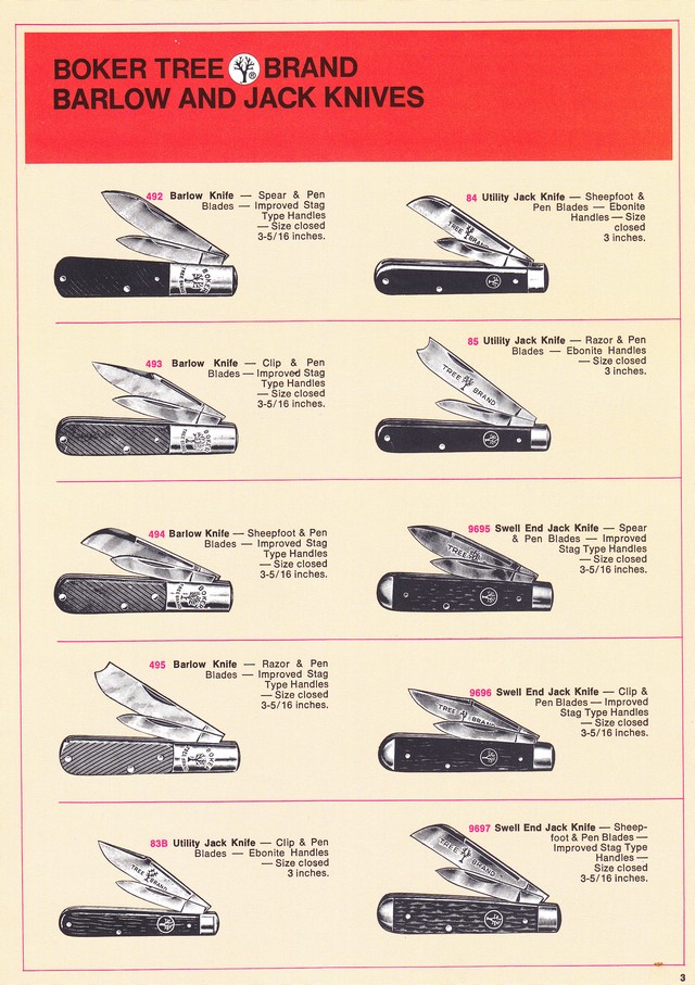 Boker Tree Brand 1972 Catalog: Page 3
