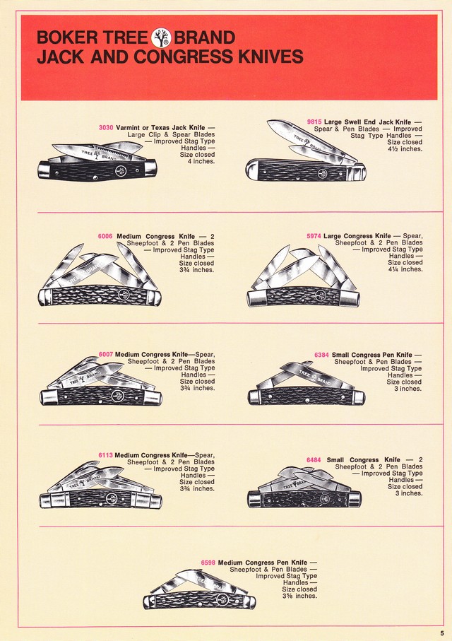 Boker Tree Brand 1972 Catalog: Page 5
