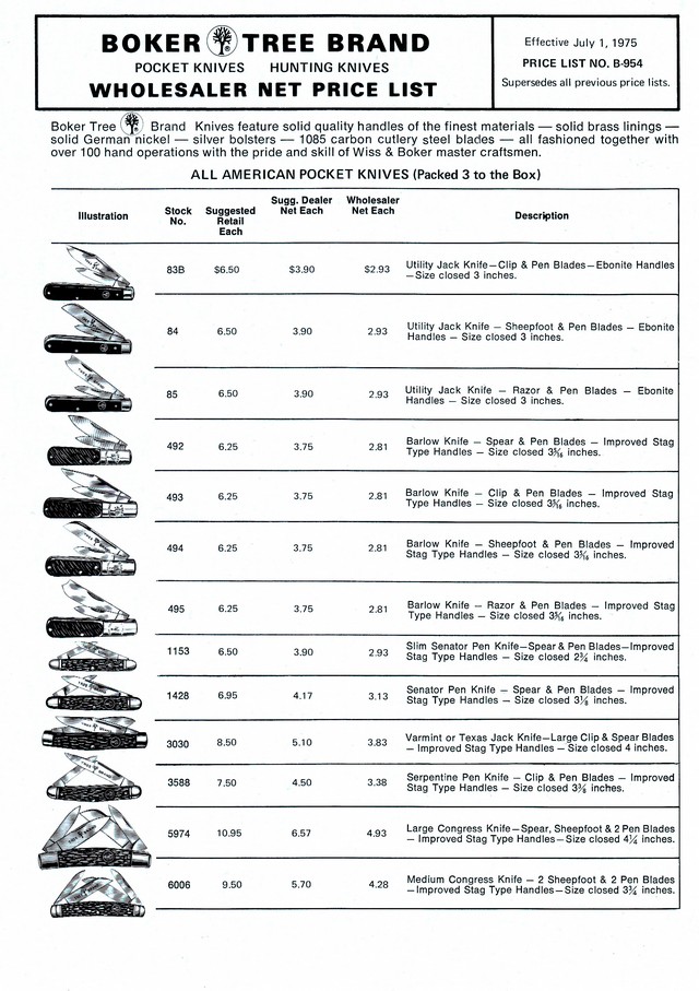 Boker Tree Brand 1972 Catalog: Page 13