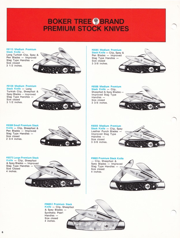 Boker Tree Brand 1976 Catalog: Page 6