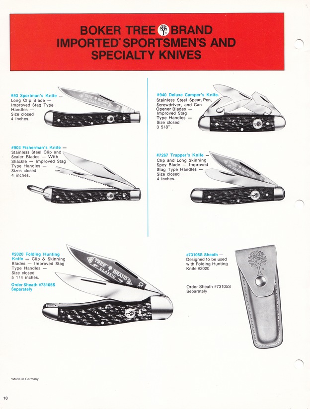 Boker Tree Brand 1976 Catalog: Page 10
