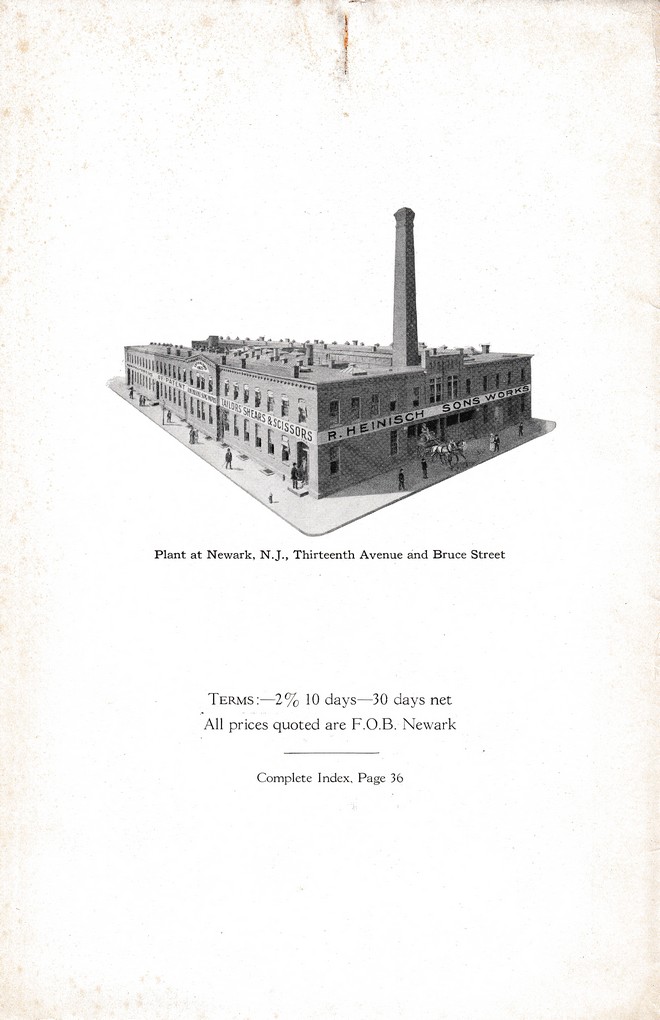 R. Heinisch Sons' Works: Catalog circa 1916+ Without prices: Page 2