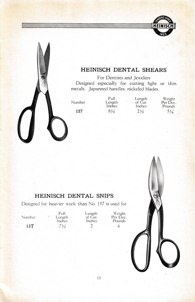 R. Heinisch Sons' Works: Catalog circa 1916+ Without prices: Page 13
