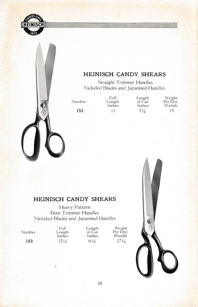 R. Heinisch Sons' Works: Catalog circa 1916+ Without prices: Page 20