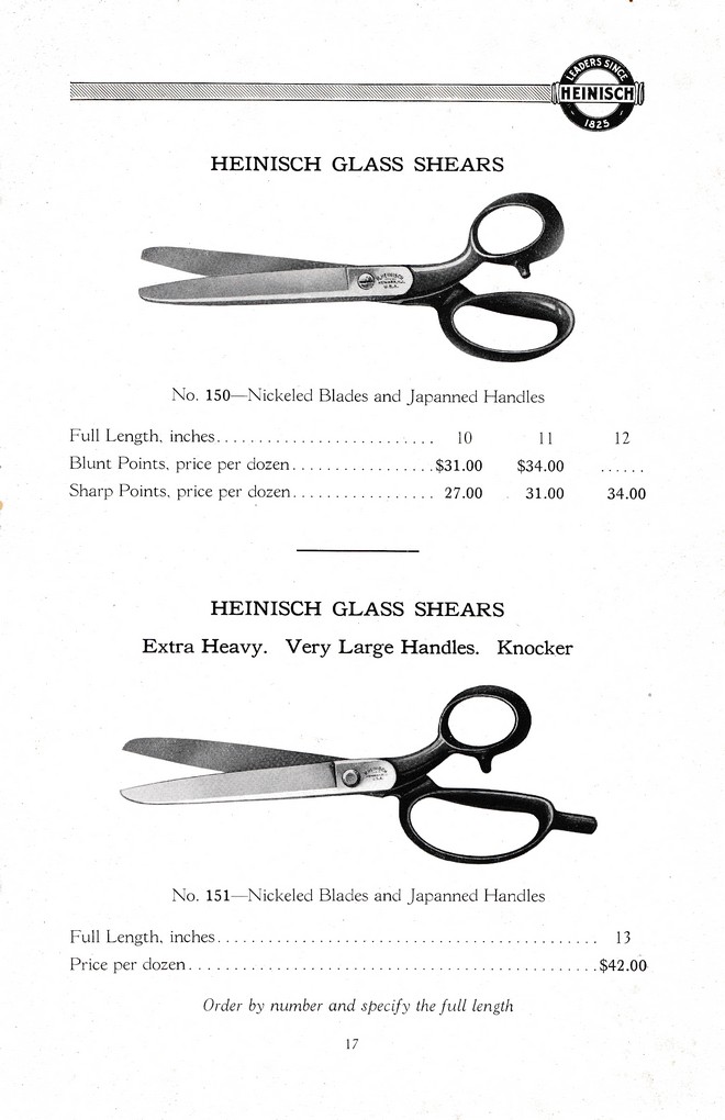 R. Heinisch Sons' Works: Catalog circa 1916+ With prices: Page 17
