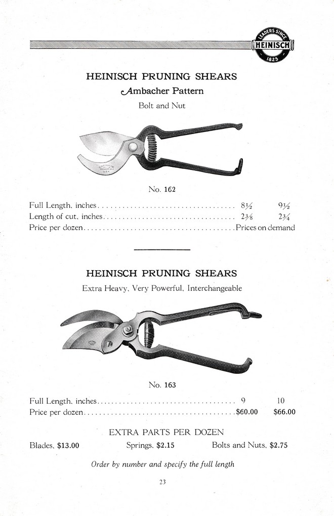R. Heinisch Sons' Works: Catalog circa 1916+ With prices: Page 23