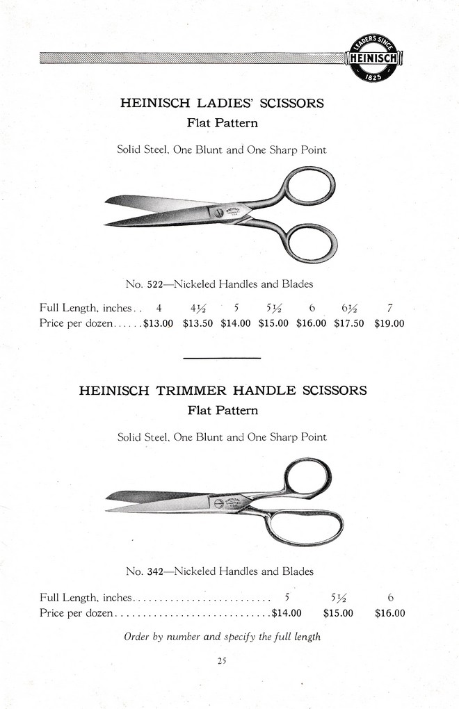 R. Heinisch Sons' Works: Catalog circa 1916+ With prices: Page 25