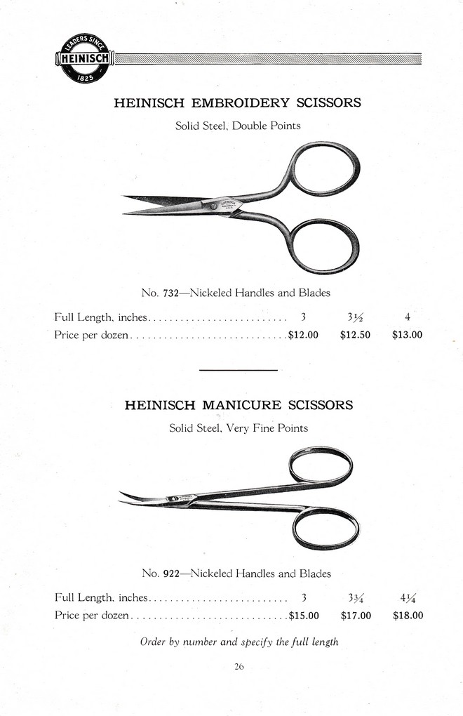 R. Heinisch Sons' Works: Catalog circa 1916+ With prices: Page 26