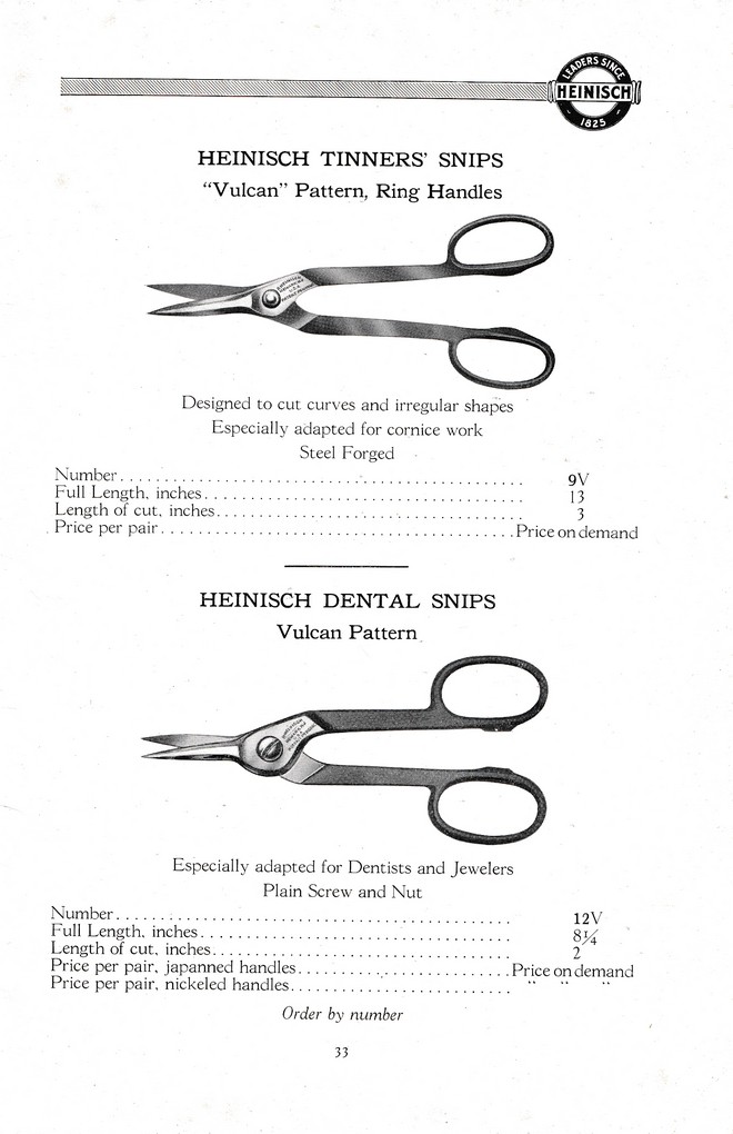 R. Heinisch Sons' Works: Catalog circa 1916+ With prices: Page 33