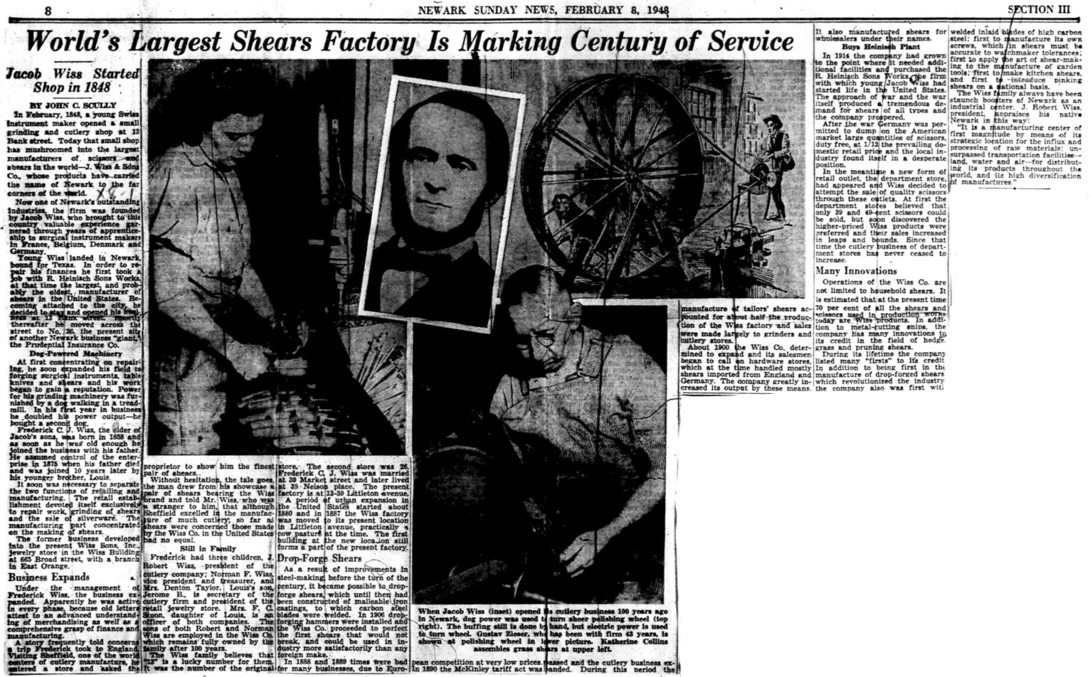 1948-02-08 100th Ann story