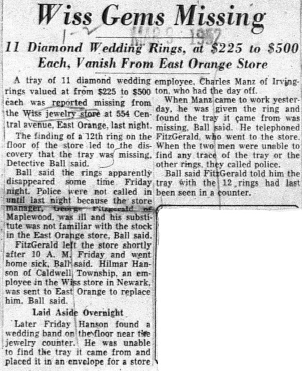 1952-03-09 Wiss Gems Missing