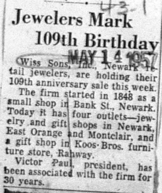 1957-05-14 Jewelers Marks 109th