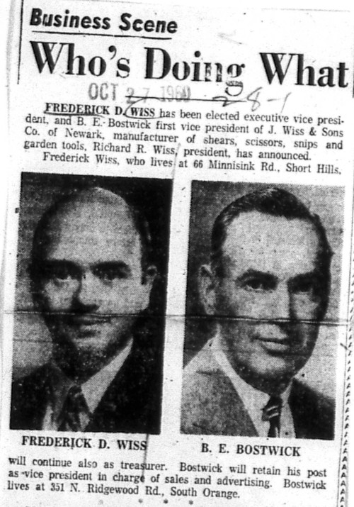 1960-10-27 Fred Wiss elected EVP
