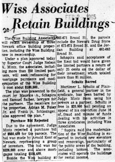 1965-02-02 Wiss Associates Retain Building