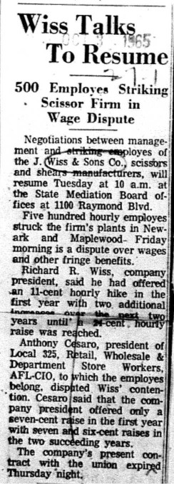 1965-10-03 Wiss Talks To Resume