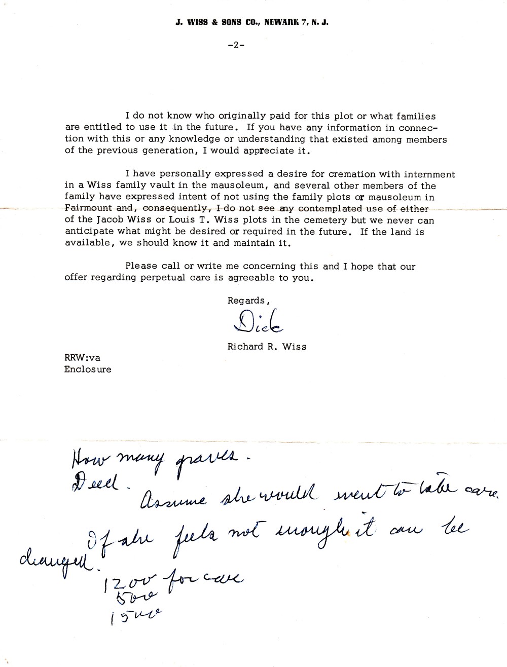 Richard-Wiss-letter-1976-11-01-2