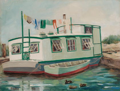 houseboat green trim