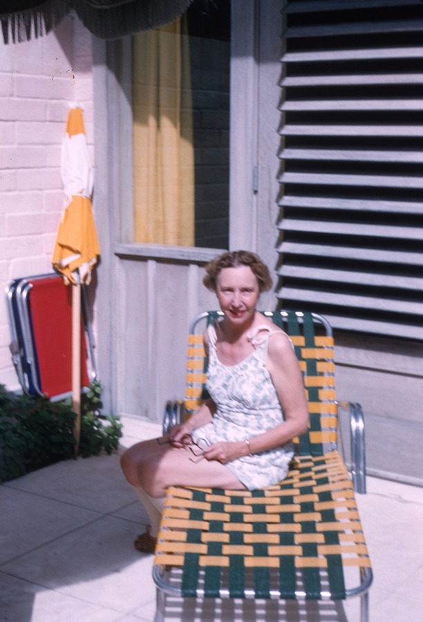 Delray 1954 05 Mildred Shell Sane patio