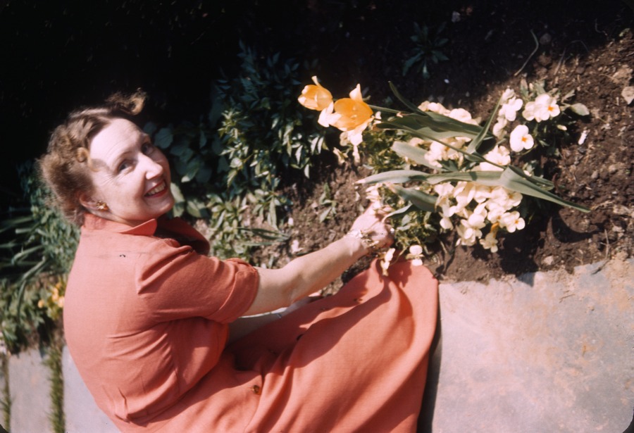 Mildred 1944 Short Hills garden May