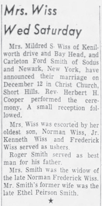 Smith Wiss wedding Item 1959 12 17