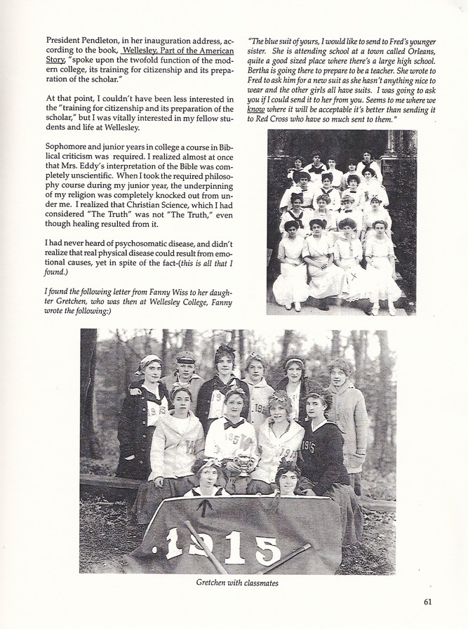 During My Lifetime, by Gretchen Wiss Sinon: Page 61