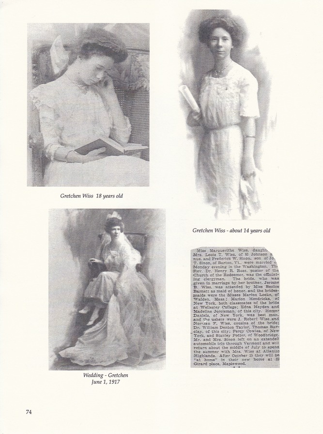 During My Lifetime, by Gretchen Wiss Sinon: Page 74