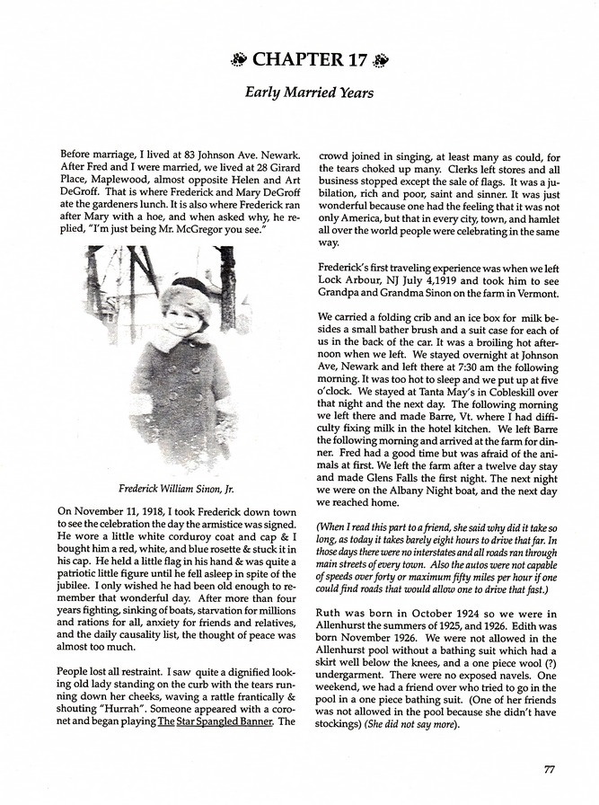 During My Lifetime, by Gretchen Wiss Sinon: Page 77