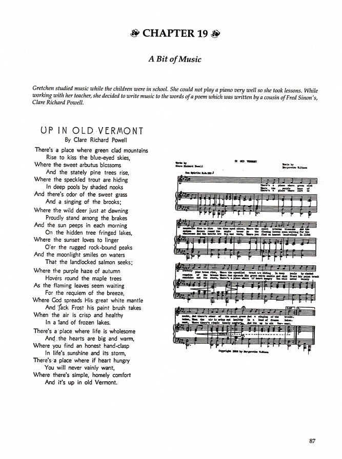 During My Lifetime, by Gretchen Wiss Sinon: Page 87