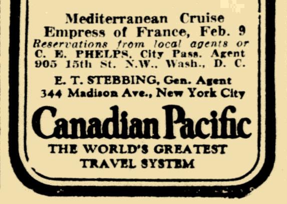 Washington DC Evening Star 1925 12 28 p25 stub