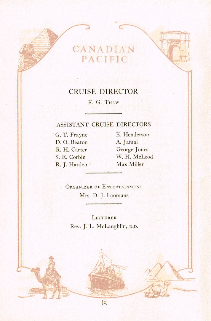 Passenger List: Page 2